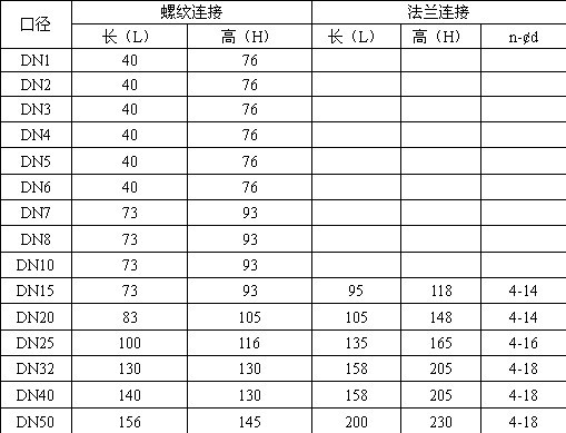 单线圈自保持电磁阀安装尺寸